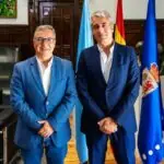 Alfonso Pereira, Cónsul de México en Galicia, visitou a Deputación de Ourense