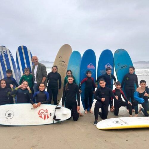 Mos e O Porriño combinan surf con educación ecolóxica