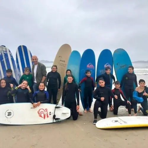 Mos e O Porriño combinan surf con educación ecolóxica