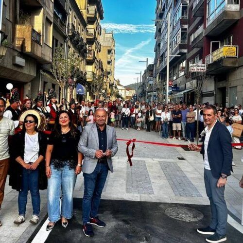 Reformas na rúa Augusto González Besada e o paseo da Corredoira en Tui