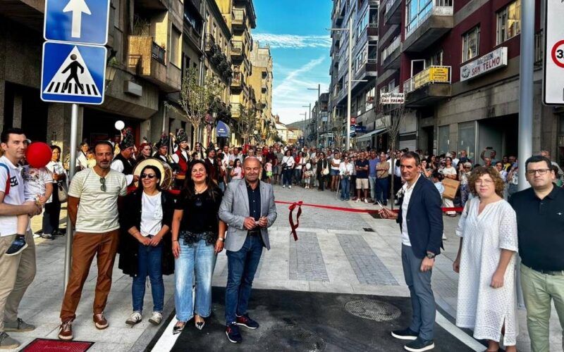 Reformas na rúa Augusto González Besada e o paseo da Corredoira en Tui