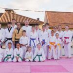 Exhibición de taekwondo na Praza Maior da Caniza