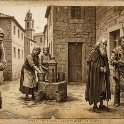 Catro personaxes de Otero Pedrayo, no Ourense de medeados do século XVIII