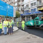 Asfaltado da rúa Progreso en Ourense