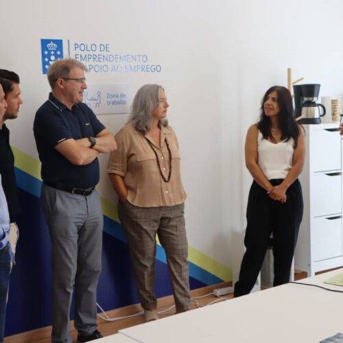 Manuel Pardo louva o traballo do Polo de emprendemento de Baños de Molgas