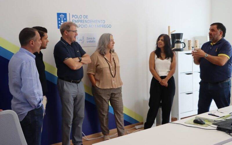 Manuel Pardo louva o traballo do Polo de emprendemento de Baños de Molgas