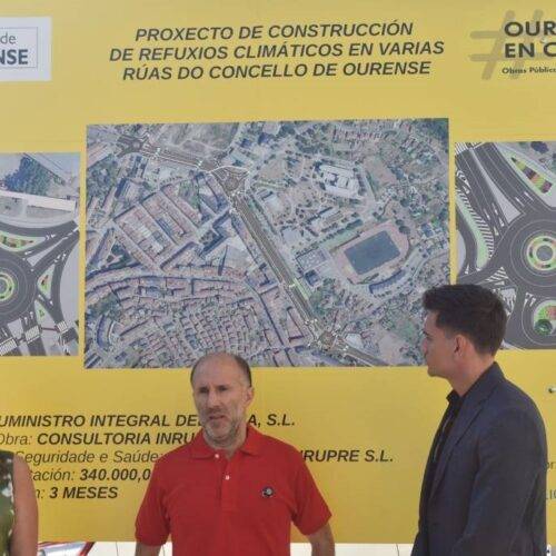 A Xunta de Galicia e o Concello de Ourense inician a construción do proxecto piloto de refuxio climático urbano