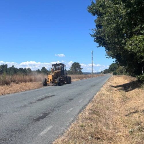 Melloras na estrada entre Sober e Doade
